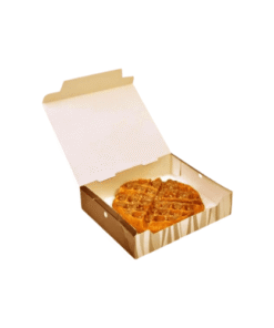 Custom waffle packaging boxes with lids, keeping waffles fresh.